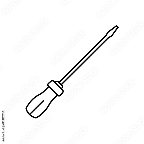 Screwdriver tool outline image