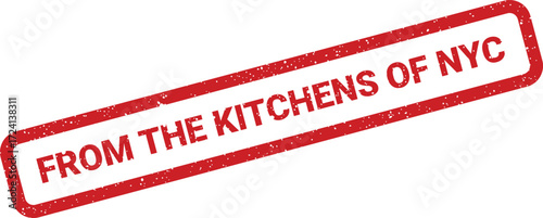 A red rectangular stamp proclaims From the Kitchens of NYC