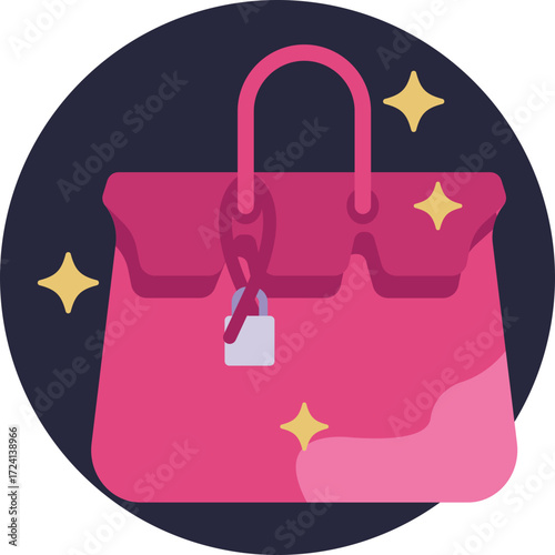 Chic designer bag associated with sophistication and exclusive living.