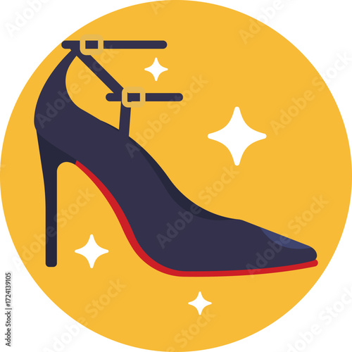 A pair of elegant high-heeled shoes symbolizing fashion and sophistication.