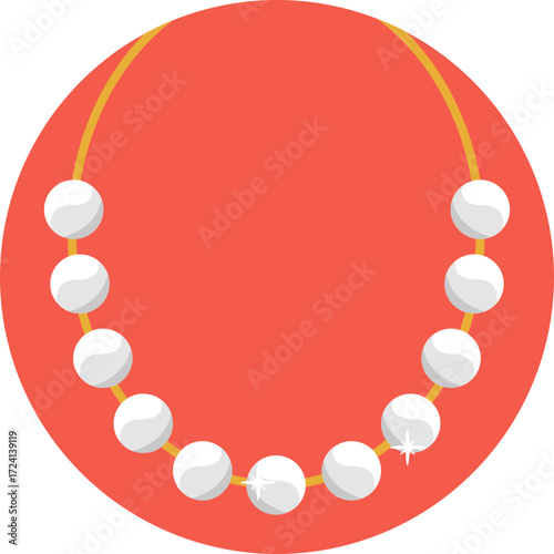 Elegant jewelry piece featuring a string of pearls, symbolizing timeless luxury and sophistication.