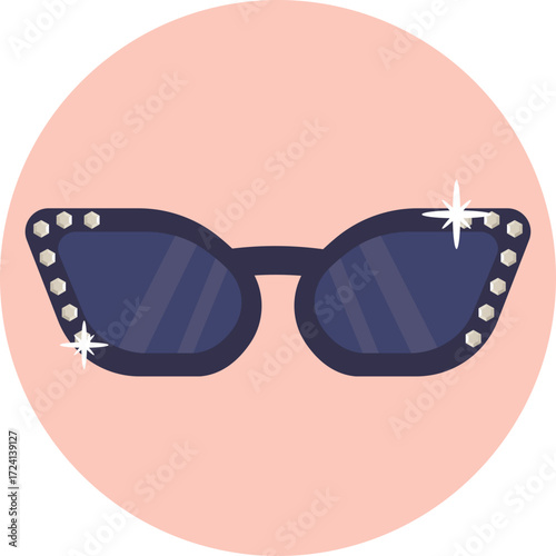 Stylish eyewear symbolizing wealth and high-end fashion.