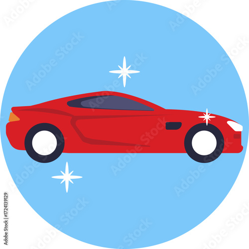 Luxury sports car symbolizing elegance and modern lifestyle.