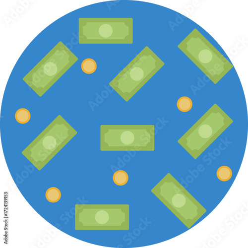 Money icon representing financial abundance and luxury.