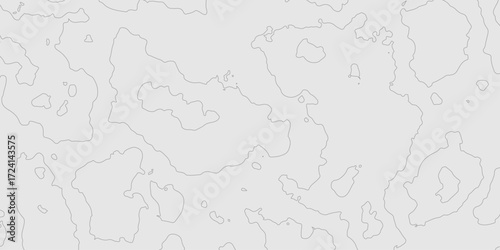 Abstract grey topography curve line texture geographic terrain grid map minimalist mountain relief monochrome landscape background, geometric seamless wavy line contour pattern modern art design.