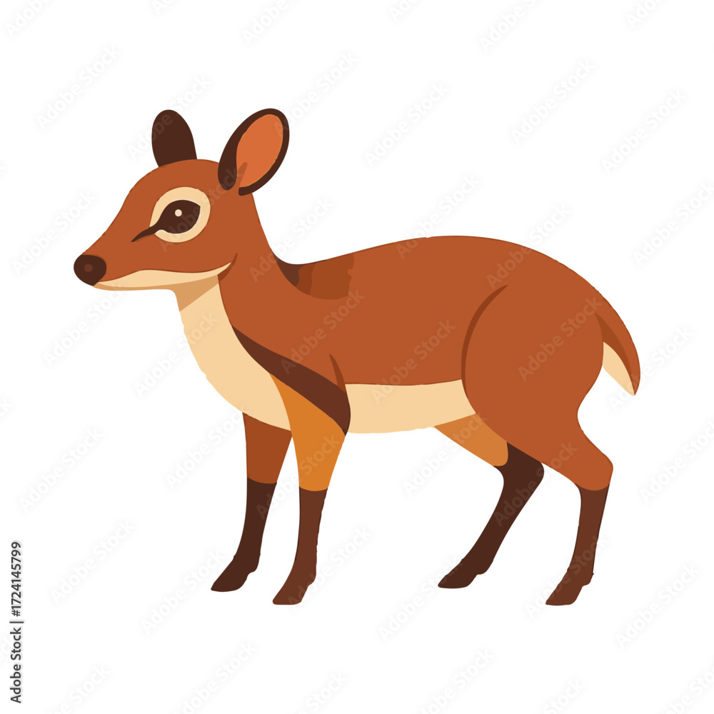 Fototapeta premium mouse deer illustration design 