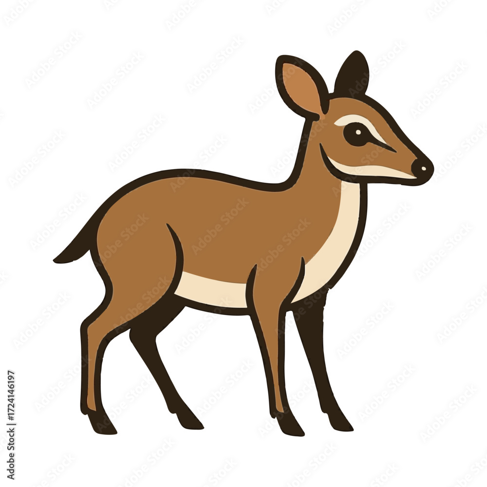 Fototapeta premium mouse deer illustration design