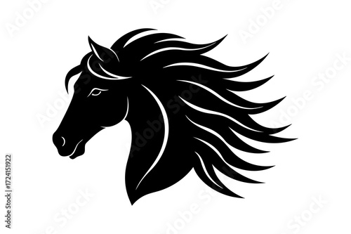 horse head vector