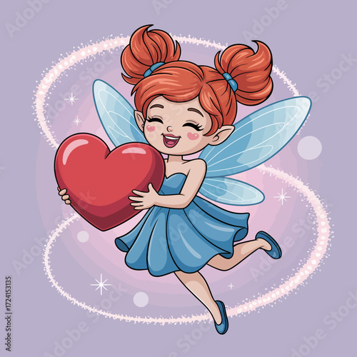 cupid with heart