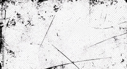 Subtle black and white grunge texture with dust and scratches overlay