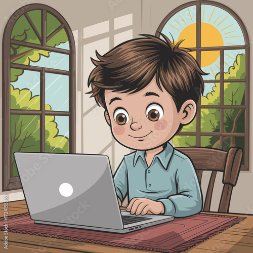 girl with laptop