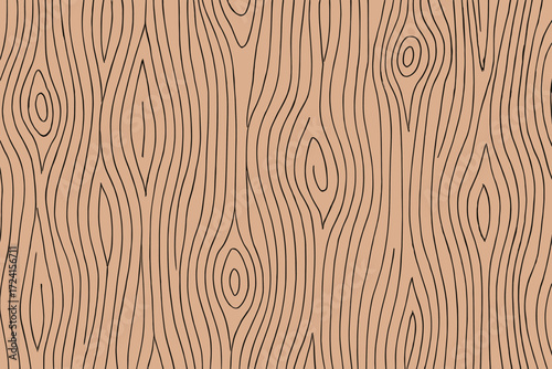 A minimalist wood texture pattern featuring smooth, flowing lines that mimic the natural grain of wood, creating a calming and organic design.