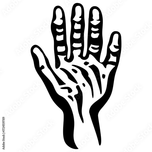 Zombie Hand Abstract Illustration