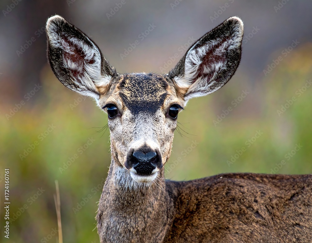 Fototapeta premium Close-up of a deer's face