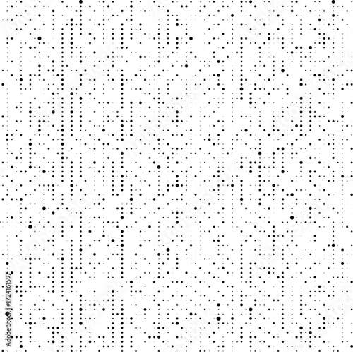 Abstract black dotted hexagon seamless pattern background for wallpapers posters textile design packaging and digital templates use