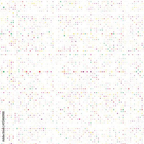 Vibrant colorful random dotted seamless background for textile design posters wrapping paper wallpapers and digital templates use

