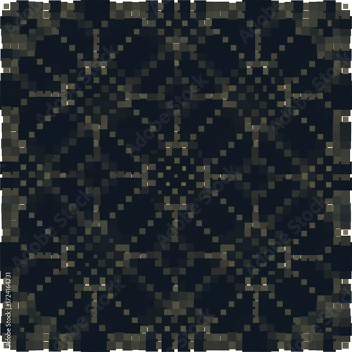 Abstract dark pixel floral seamless pattern background for posters wallpapers packaging textile design and digital templates use