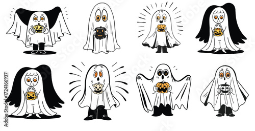 Collection of Happy Halloween Icons
