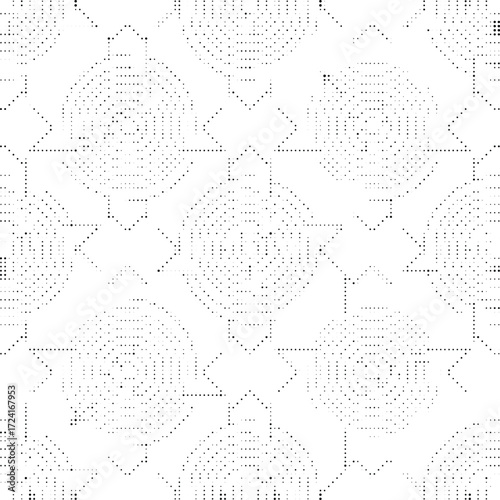 Geometric circular dotted seamless pattern background for posters wallpapers textile design packaging and digital templates use