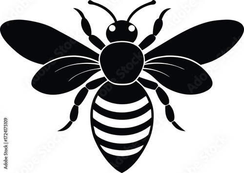 honeybee honey maker icon vector, beekeeping symbol illustration
