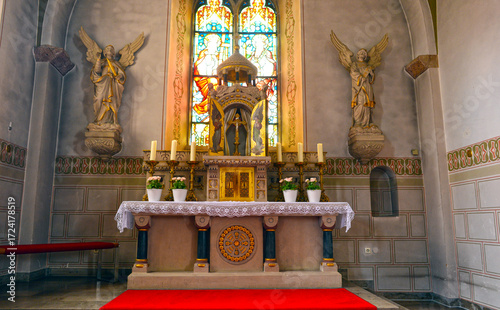 Innenansicht der St. Markuskirche von Haimbach-Fulda (Hessen)