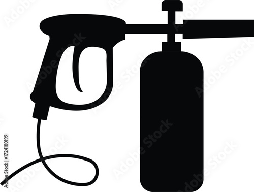 car washing icon silhouette