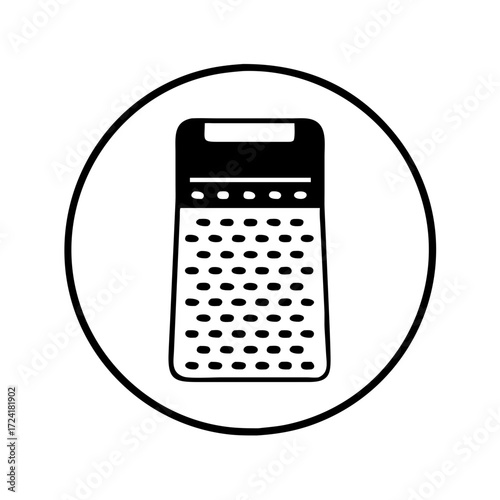 Illustration of a grater, it is a kitchen utensil used for grating food