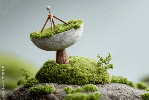 green grass in the garden