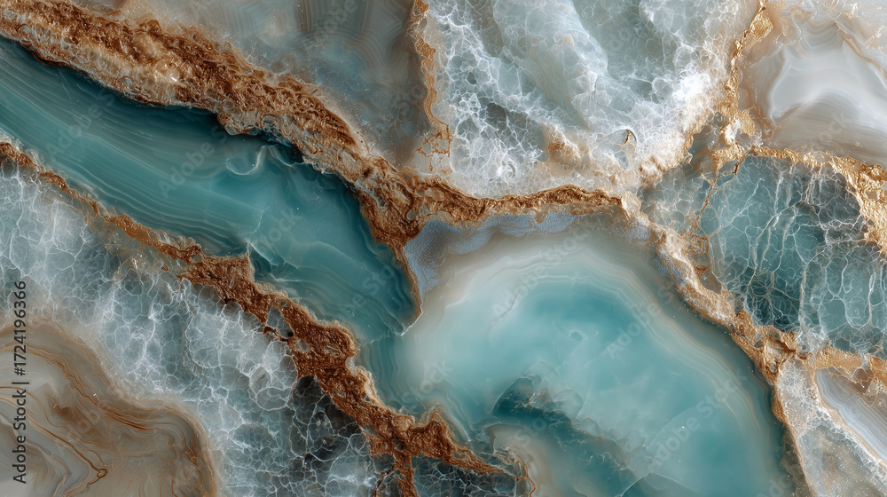 Fototapeta premium aqua onyx marble stone texture