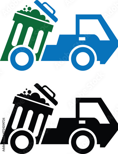 junk removal car icon