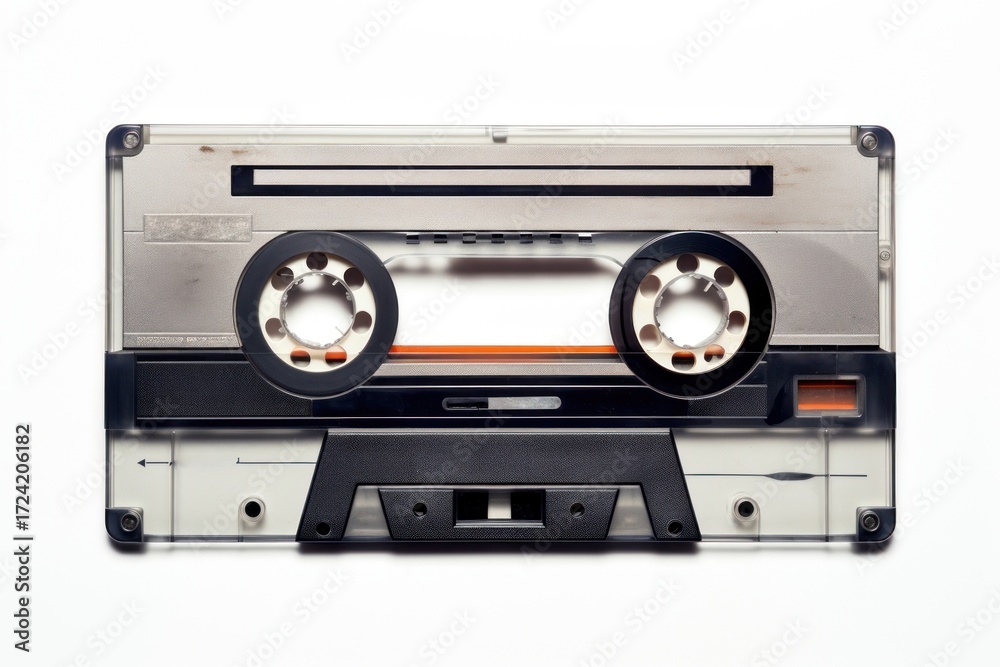 Fototapeta premium Old video tape electronics technology nostalgia.