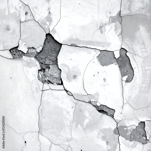 Cracked weathered wall