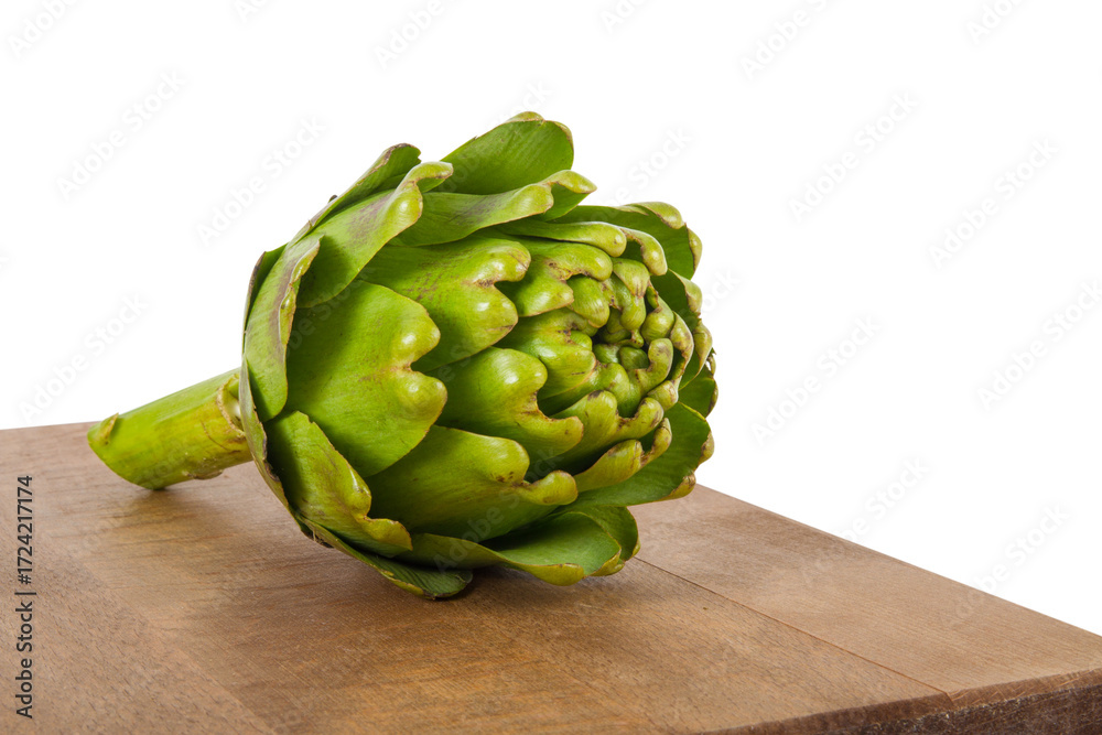 Fototapeta premium Artichokes on isolated on white background