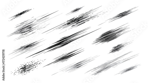 Dynamic Comic Speed Lines Vector Set for Visual Effects