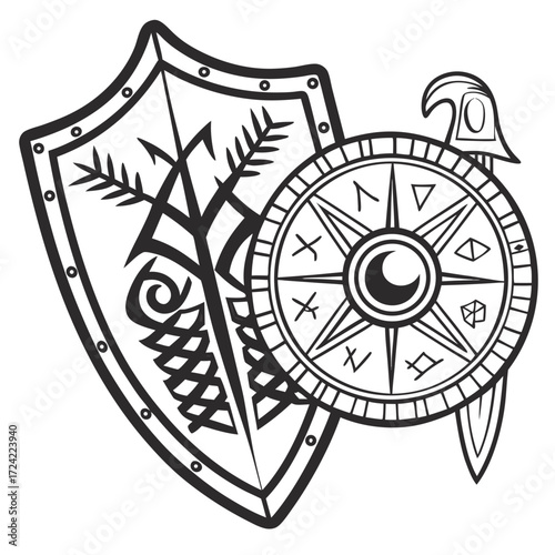 shield and swords