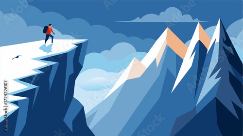A sense of danger and adventure permeates the air as one ventures onto Snowy Ridge its jagged edges and steep cliffs posing a formidable challenge.