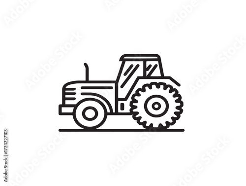 Elegant Agriculture Icon in Modern Thin Line Minimal Artwork