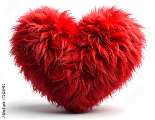 Fluffy red heart (1)