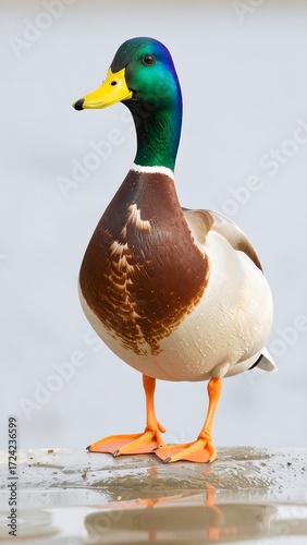 Close-up of a mallard duck