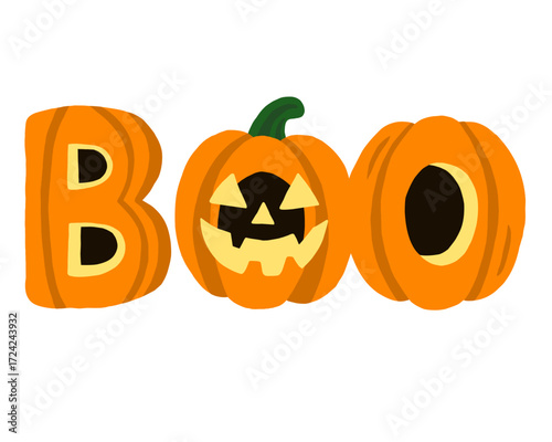 BOO calabazas Halloween.