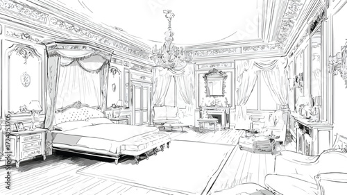 Extravagant European Palace Room Interior Design Elegance Royalty Luxury Opulent Ornate Vintage Classic Chandelier Baroque Grandeur Regal Majestic
