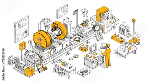 Efficient Precision Industrial Machine Tools in Production