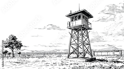 Professional Prison Tower Security System for Secure Territory Protection