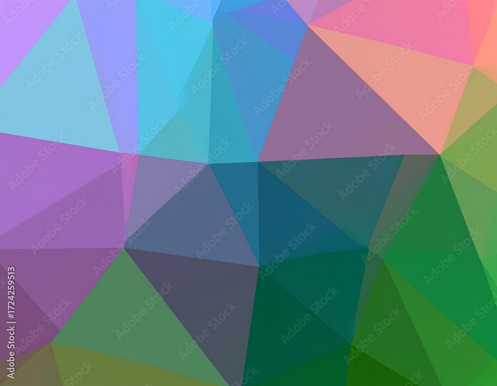 Obraz premium Abstract geometric pattern of vibrant triangles