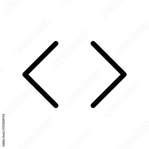 Chevron selector horizontal vector icon