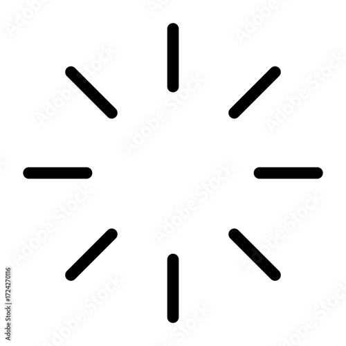 Abstract loading spinner vector graphic