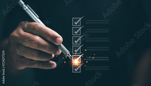 Bilde på lerret Checklist concept