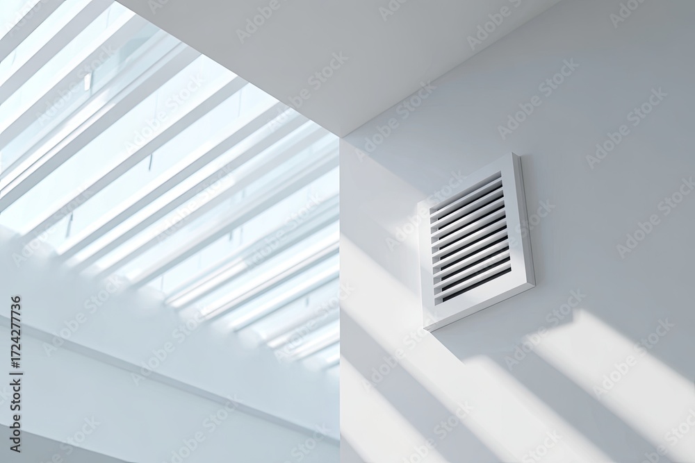 Fototapeta premium Modern interior with light streaming in