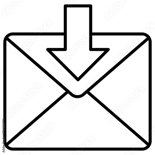 Inbox Message Outline Icon