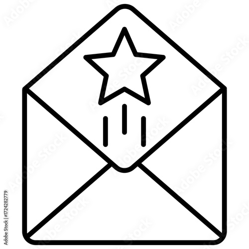 Open Rate Outline Icon